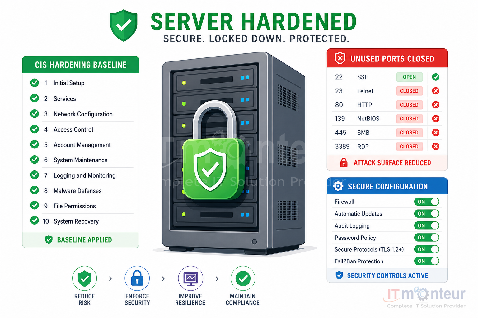 Server hardening baseline checklist